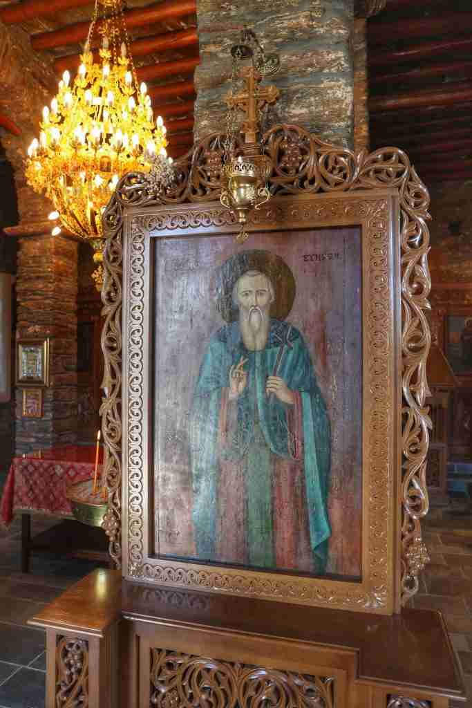 Εικόνα αγίου σε ξύλινο πλαίσιο